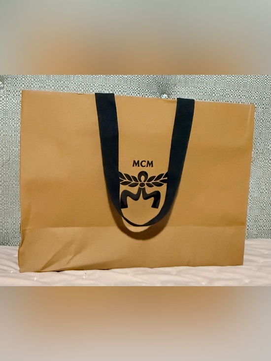 MCM Other - MCM Large Shopping Bag | Authentic Boutique Gift Bag | Cognac & Black